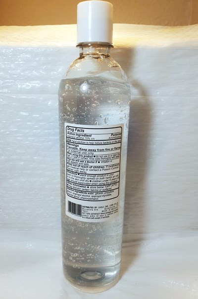 237 ml back label - 8oz Hand Sanitizer back